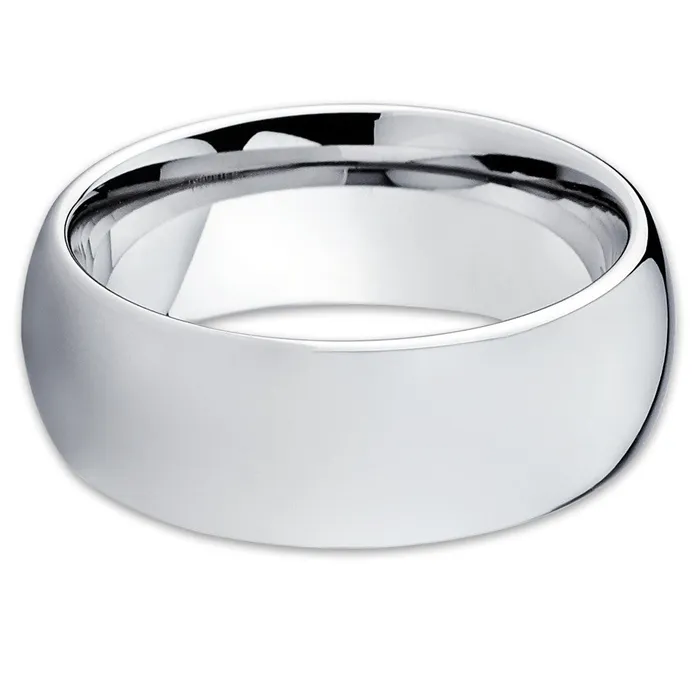 Silver Tungsten Wedding Band Tungsten Wedding Ring Wedding Band Wedding Ring Clean Casting Jewelry Rings