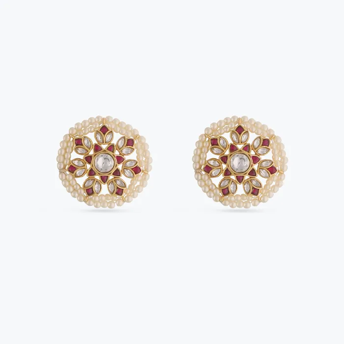 SILVER Utsamaya Contemporary Stud Earrings Earrings