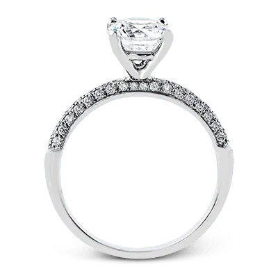 Simon G Round Cut Engagement Ring Setting 029CTW International Diamond Center Rings