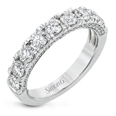 Simon G Wedding Band in 18k Gold with Diamonds International Diamond Center PreStyled Sets Simon G Wedding Band in 18k Gold with Diamonds International Diamond Center PreStyled Sets