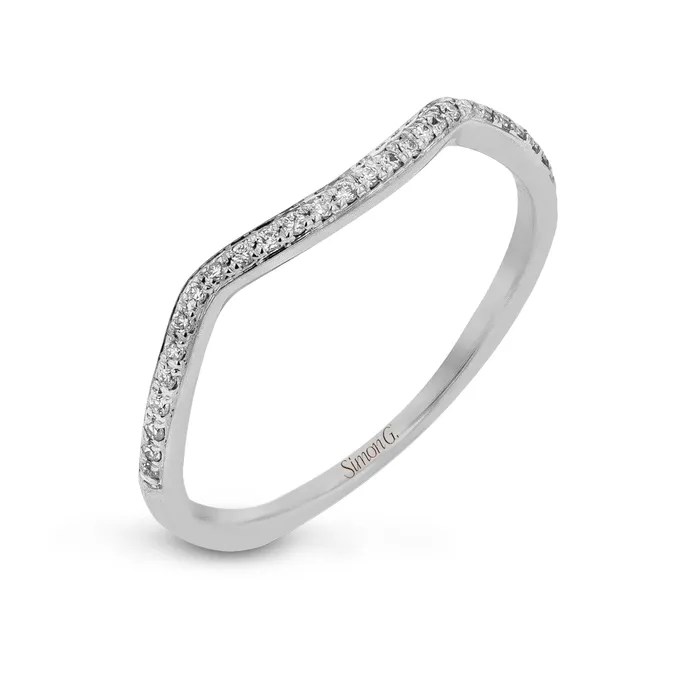Simon G Wedding Band in 18k Gold with Diamonds International Diamond Center PreStyled Sets Simon G Wedding Band in 18k Gold with Diamonds International Diamond Center PreStyled Sets