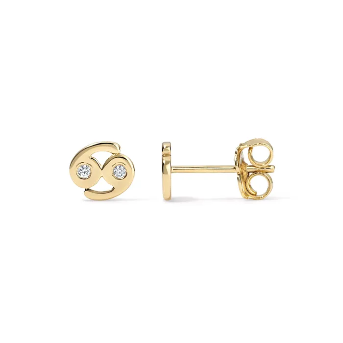 Small Zodiac Stud Earring SG Fine Earrings