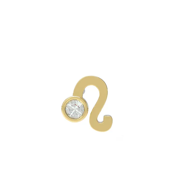 Small Zodiac Stud Earring SG Fine Earrings