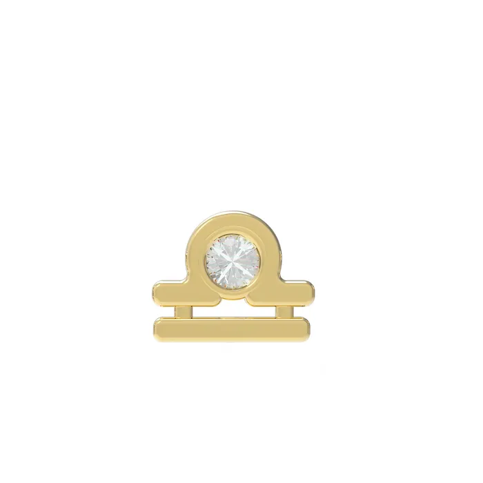 Small Zodiac Stud Earring SG Fine Earrings