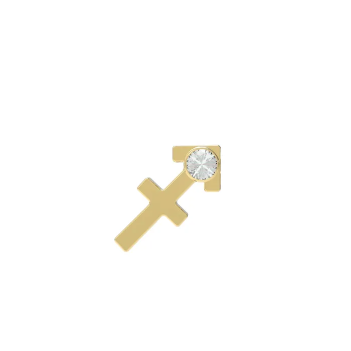Small Zodiac Stud Earring SG Fine Earrings