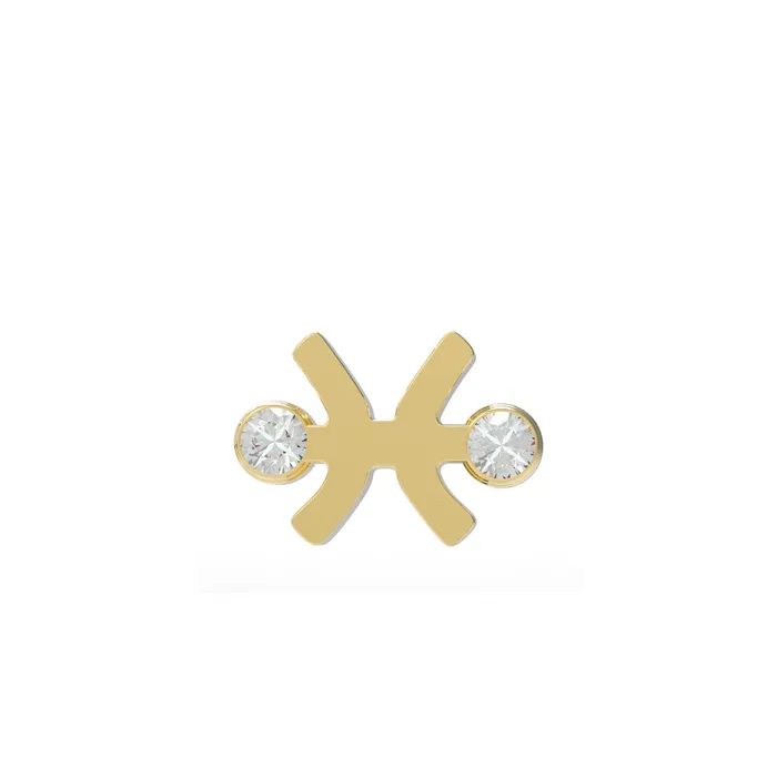 Small Zodiac Stud Earring SG Fine Earrings