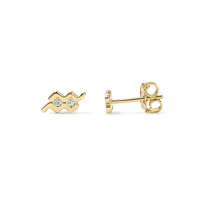 Small Zodiac Stud Earring SG Fine Earrings