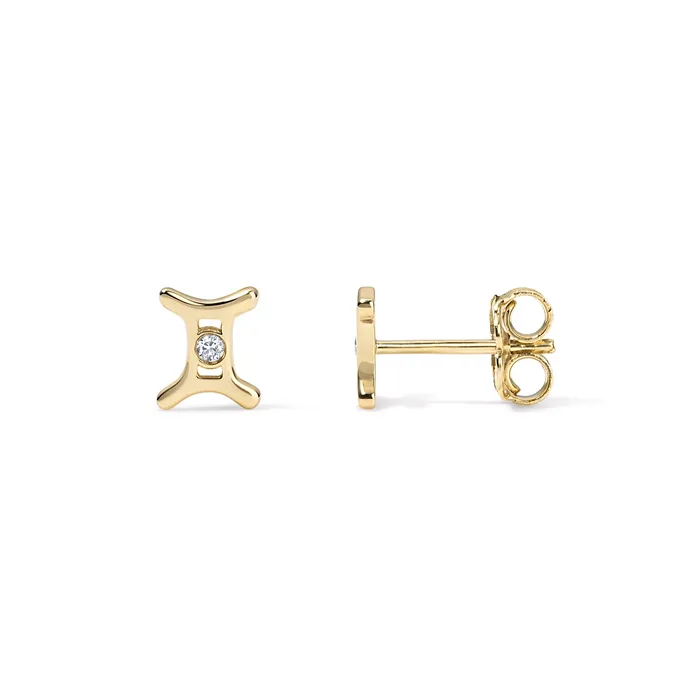 Small Zodiac Stud Earring SG Fine Earrings