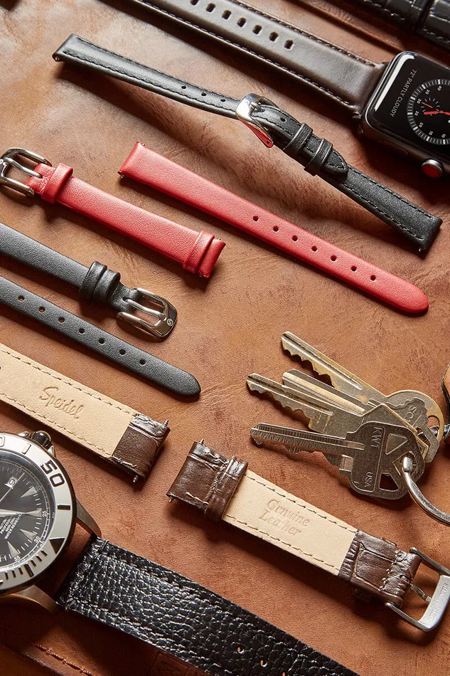 Speidel Rings Mens Oiled Leather Band