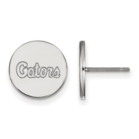 Sterling Silver Rhodiumplated LogoArt University of Florida Gators Script Small Disc Post Earrings Shop IDC estore Earrings Sterling Silver Rhodiumplated LogoArt University of Florida Gators Script Small Disc Post Earrings Shop IDC estore Earrings