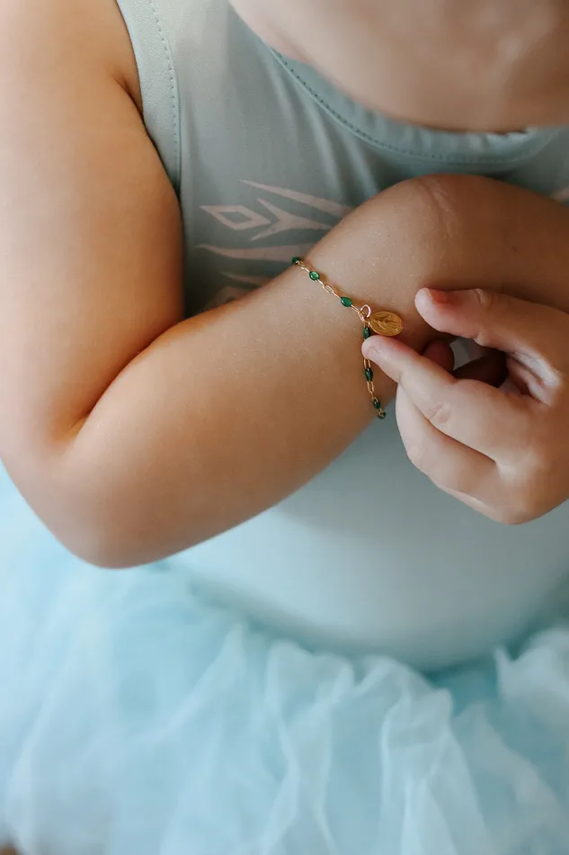 Sweet Advocate Miraculous Medal Childrens Bracelet The Little Catholic Bracelets