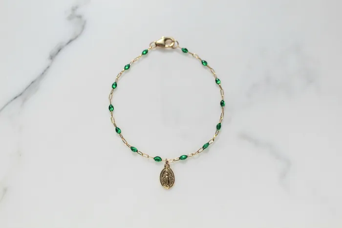 Sweet Advocate Miraculous Medal Childrens Bracelet The Little Catholic Bracelets
