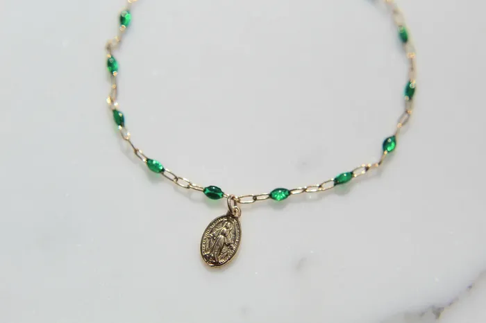 Sweet Advocate Miraculous Medal Childrens Bracelet The Little Catholic Bracelets