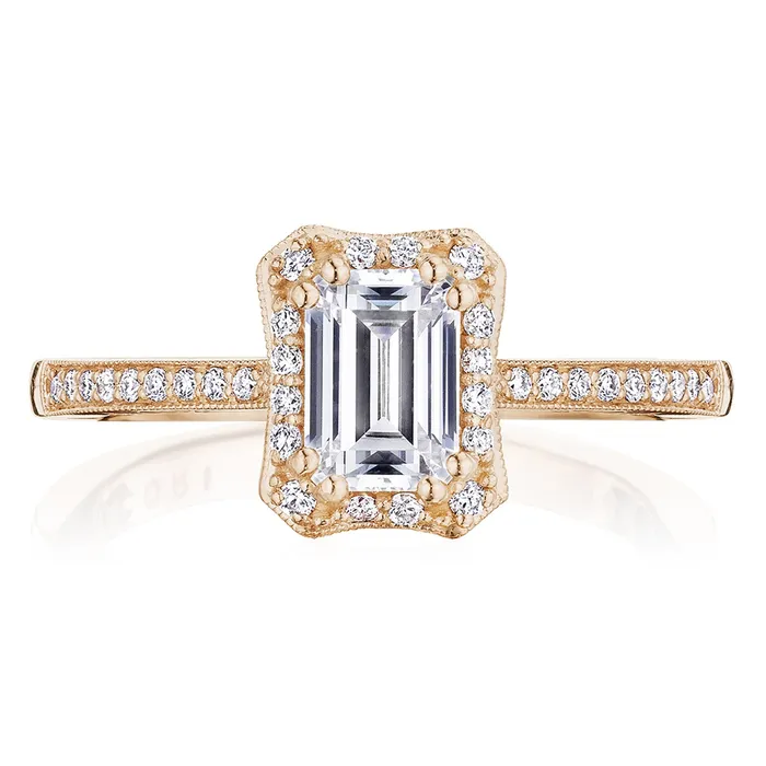 Tacori 14k Rose Gold Coastal Crescent Collection Classic Engagement Ring Setting 024CTW International Diamond Center Rings Tacori 14k Rose Gold Coastal Crescent Collection Classic Engagement Ring Setting 024CTW International Diamond Center Rings