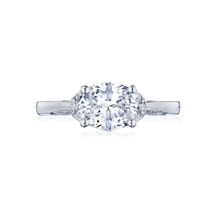 Tacori 18k White Gold Simply Tacori Oval Diamond Engagement Ring Setting 013 CTW International Diamond Center Rings Tacori 18k White Gold Simply Tacori Oval Diamond Engagement Ring Setting 013 CTW International Diamond Center Rings