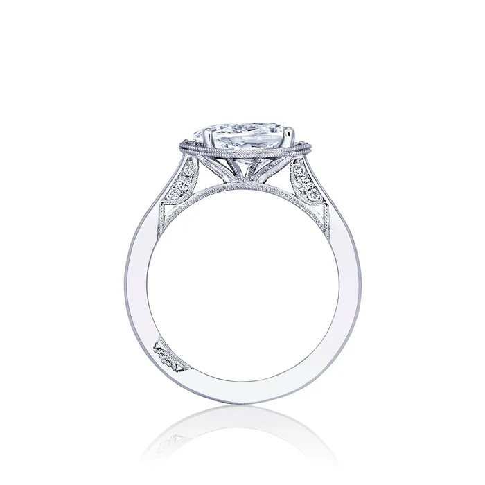 Tacori 18k White Gold Simply Tacori Pear Diamond Engagement Ring Setting 013 CTW International Diamond Center Rings Tacori 18k White Gold Simply Tacori Pear Diamond Engagement Ring Setting 013 CTW International Diamond Center Rings