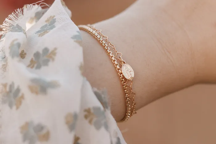 The Little Catholic 14k Gold Stella Bracelet Bracelets