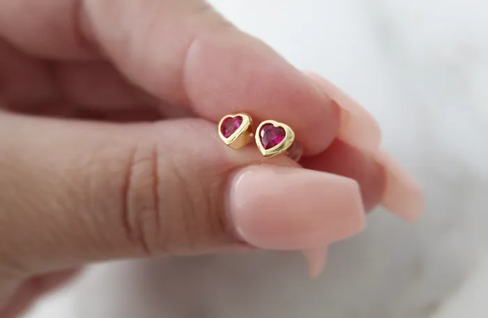 The Little Catholic Earrings Heart Earrings
