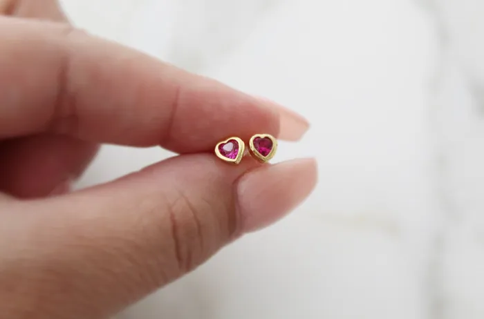 The Little Catholic Earrings Heart Earrings