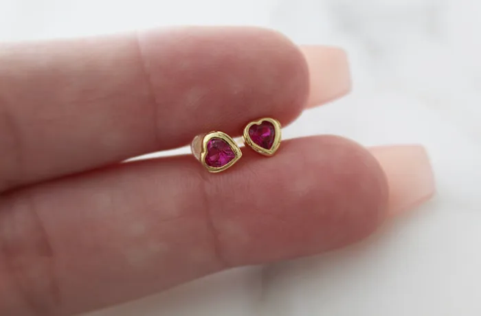The Little Catholic Earrings Heart Earrings