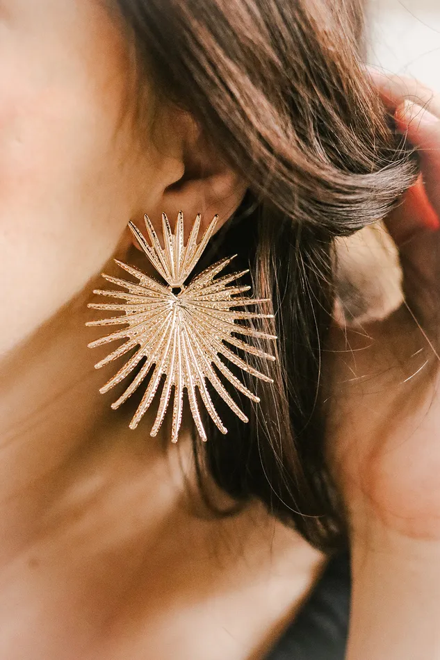 The Little Sacred Heart Rays Earrings The Little Catholic Earrings