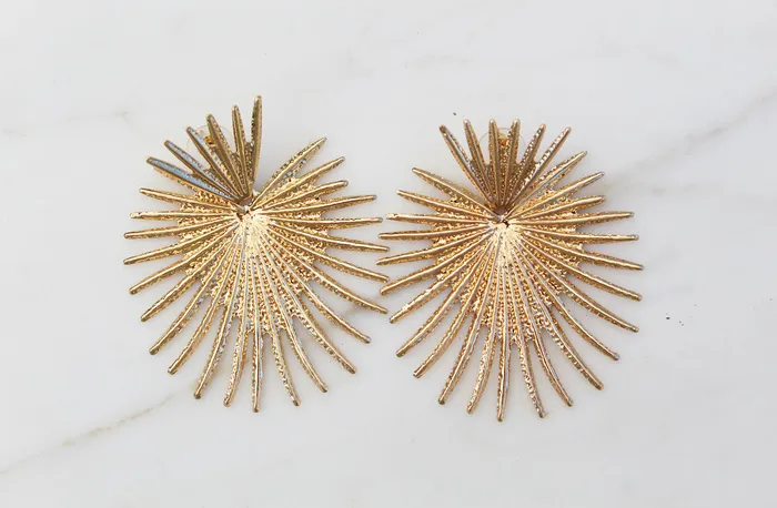The Little Sacred Heart Rays Earrings The Little Catholic Earrings