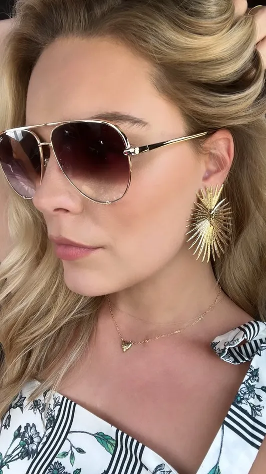 The Little Sacred Heart Rays Earrings The Little Catholic Earrings