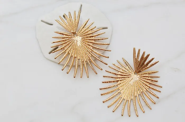 The Little Sacred Heart Rays Earrings The Little Catholic Earrings