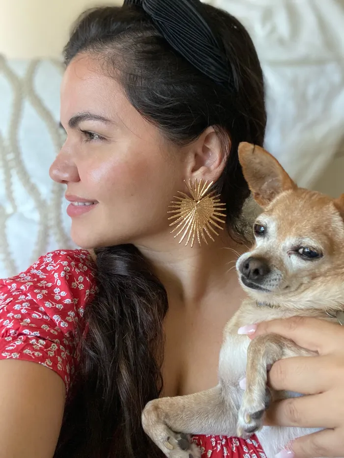 The Little Sacred Heart Rays Earrings The Little Catholic Earrings