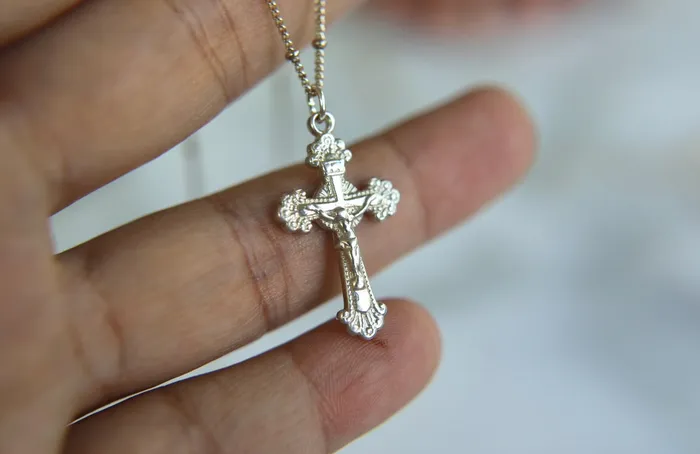 TheLittleCatholic Necklaces Crucifix Necklace in Sterling Silver