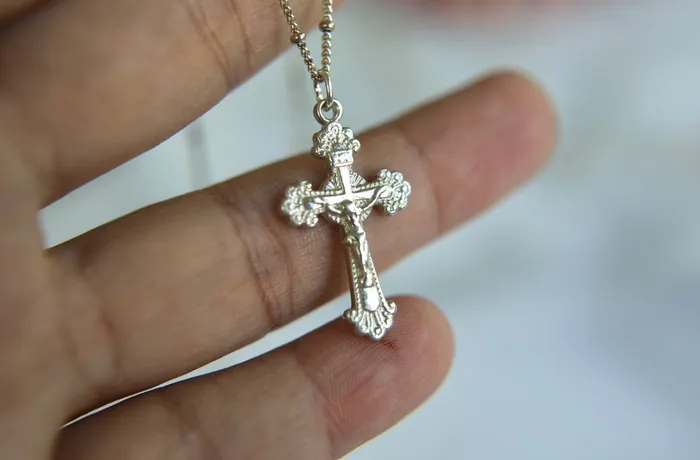 TheLittleCatholic Necklaces Crucifix Necklace in Sterling Silver