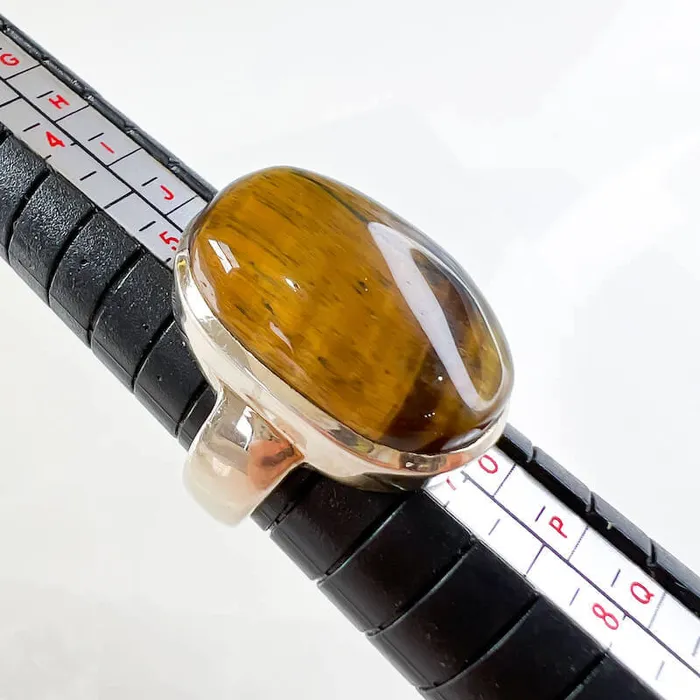Tiger Eye Sterling Silver Ring Magic Crystals Rings