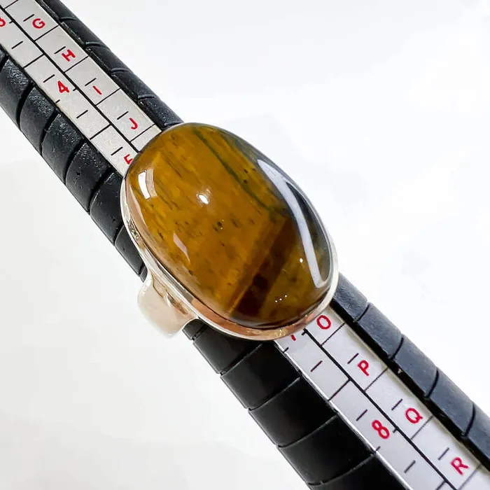Tiger Eye Sterling Silver Ring Magic Crystals Rings