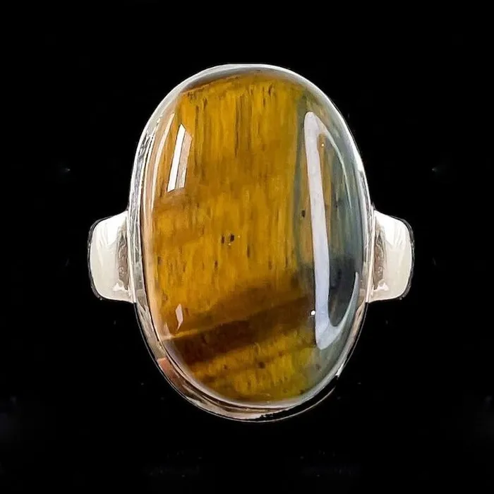 Tiger Eye Sterling Silver Ring Magic Crystals Rings