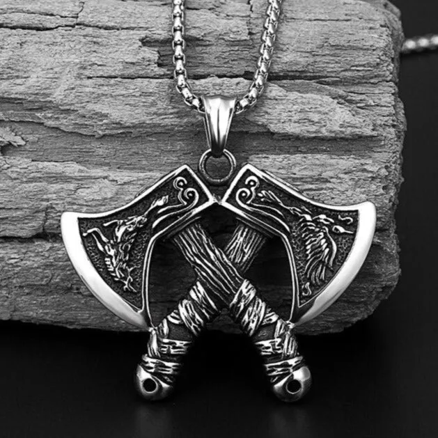 Valhalla Vikings Viking Axe Pendant Necklace Necklaces