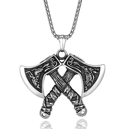 Valhalla Vikings Viking Axe Pendant Necklace Necklaces