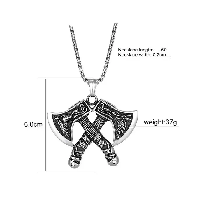 Valhalla Vikings Viking Axe Pendant Necklace Necklaces