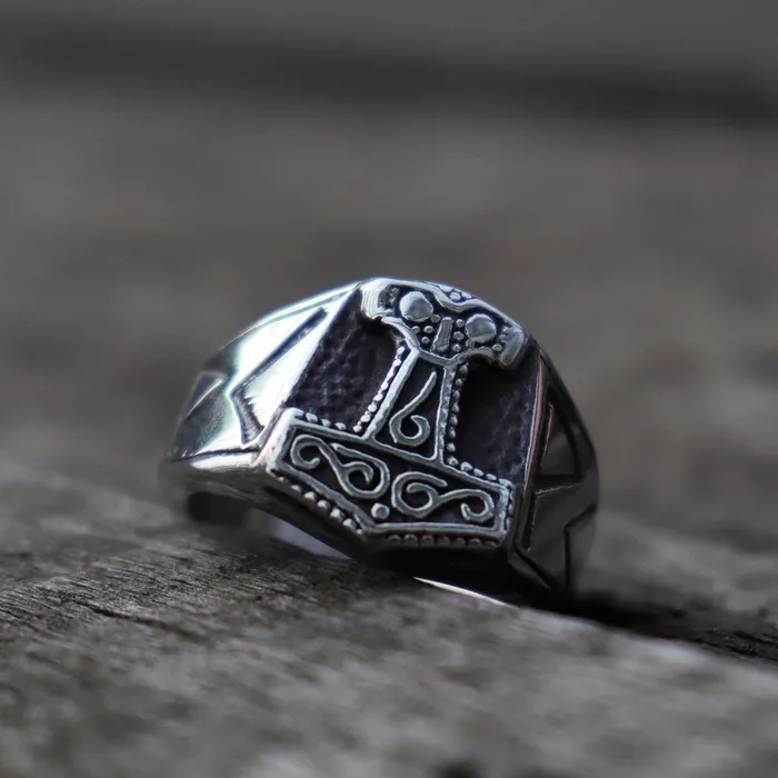 Valhalla Vikings Viking Ring Thors Hammer Mjolnir Rings