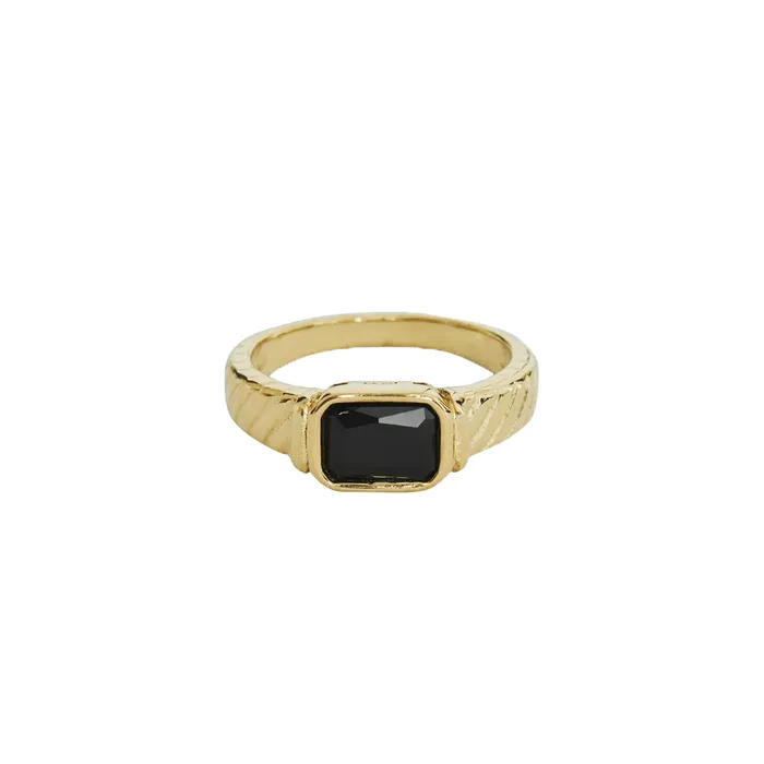 VibeSzn Rings Black Stone Ring