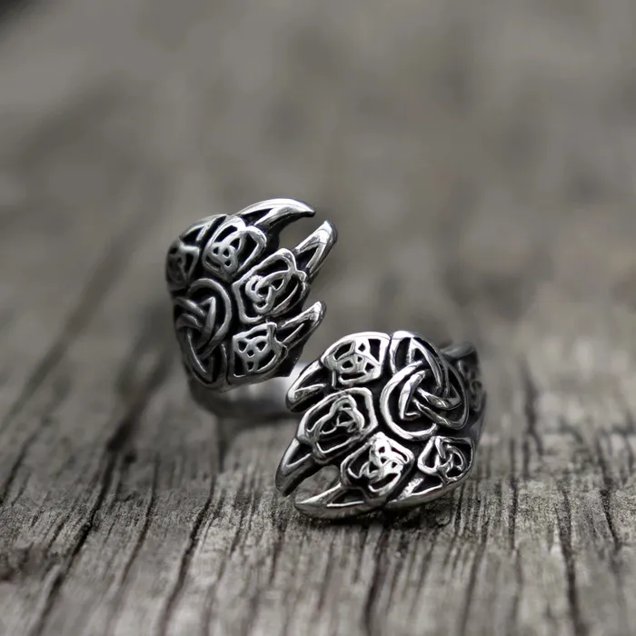 Viking Ring Bear Paw Valhalla Vikings Rings