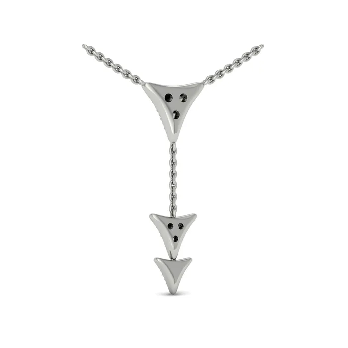 Vlora Miravel 14K Diamond Trinity Vertical Pendant Necklace 05CTW Shop IDC estore Necklaces