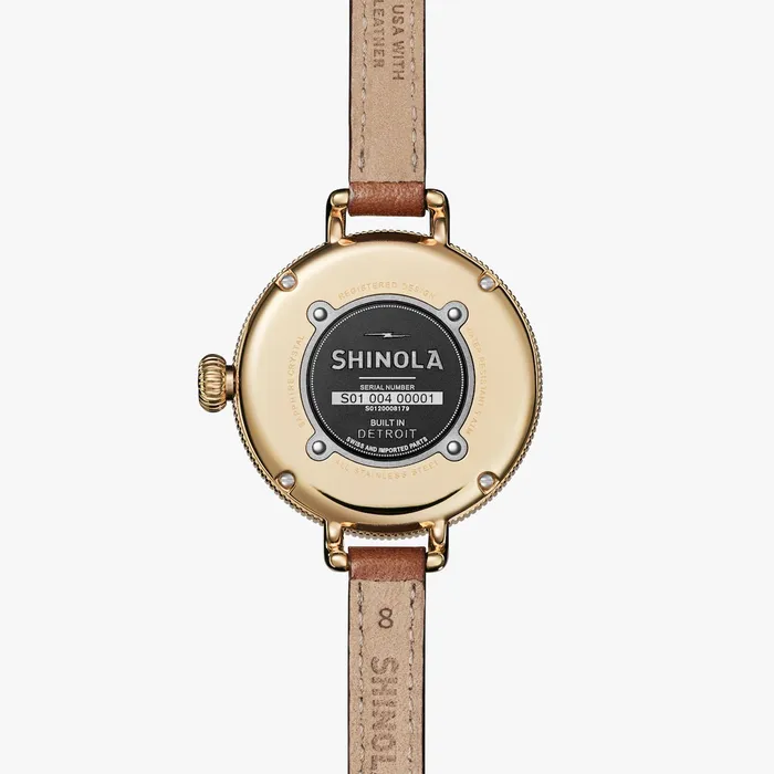 Watches Shinola Shinola Birdy Moon Phase Watch 34mm
