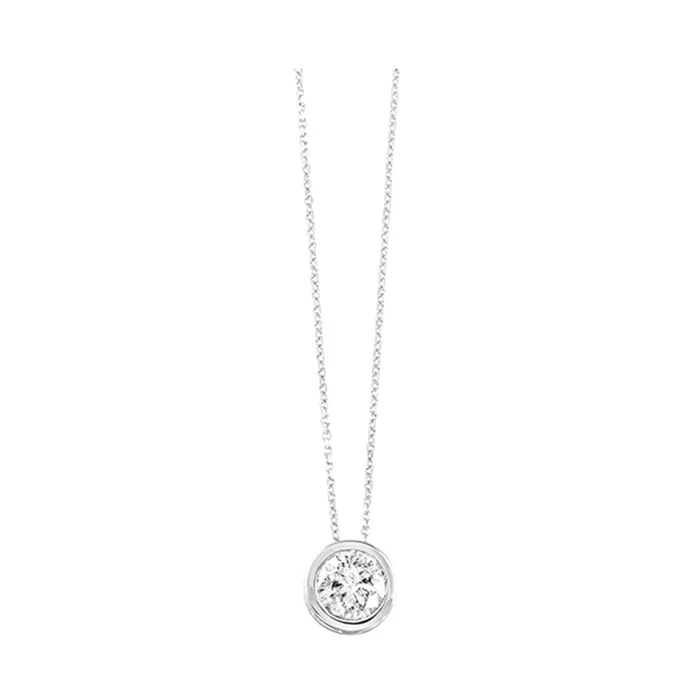 White Gold 34ctw Diamond Pendant Necklace Gems One Necklaces